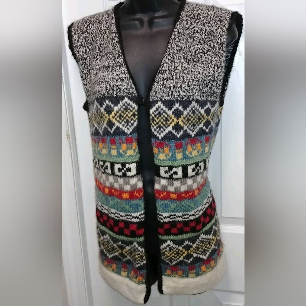 Artesania alpaca blend knit vest